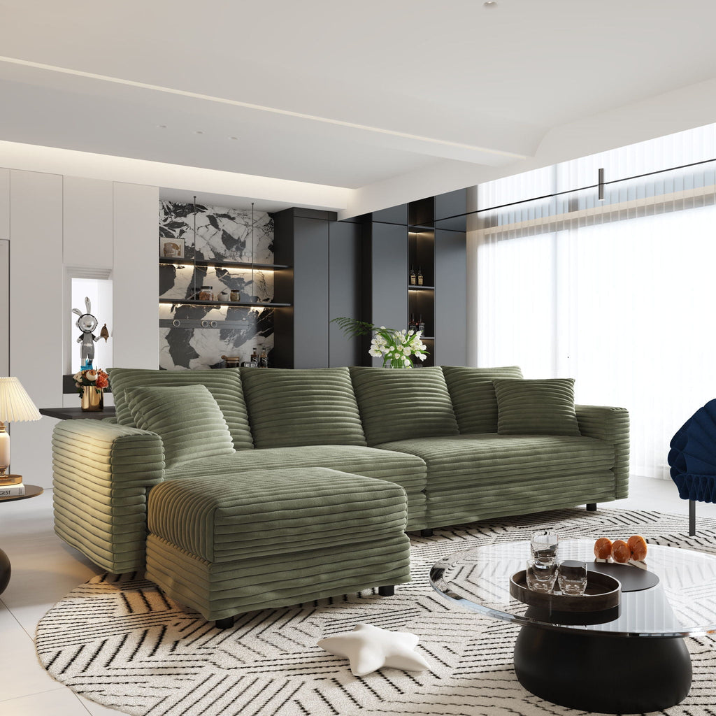 Modern Comfy Upholstered Sofa Cloud Couch & Deep Seat Couches