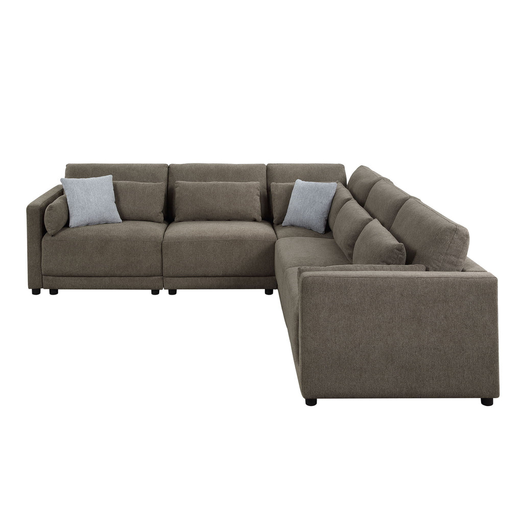 Rylie Modular Sectional Sofa With Toss Pillows