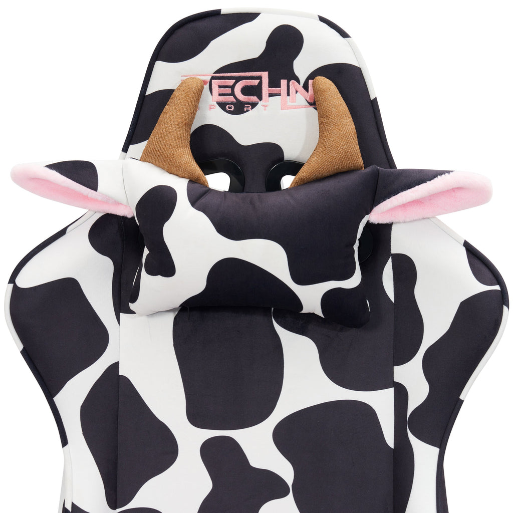 TS85 Cow Print LUXX Series Gaming Chair