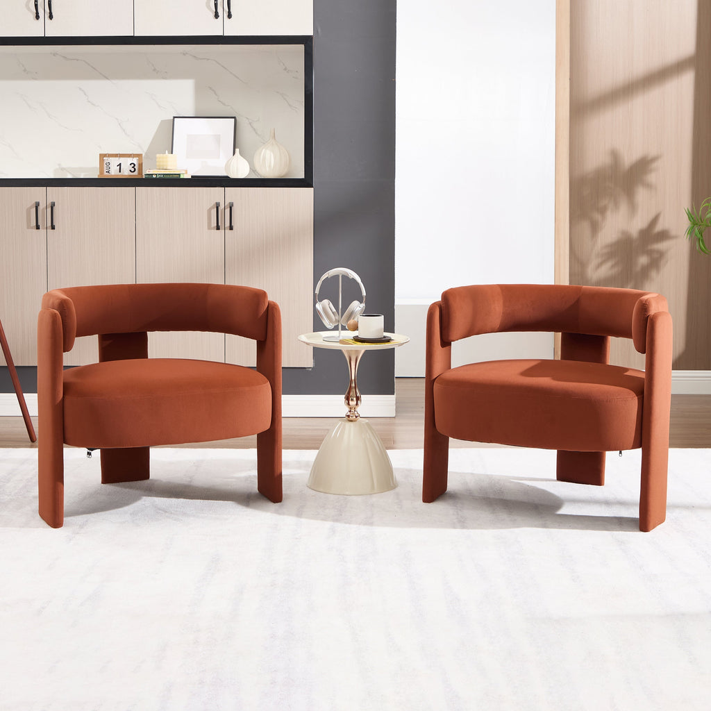 Accent Chair for Living Room, Velvet Comfy Single Sofa Chair