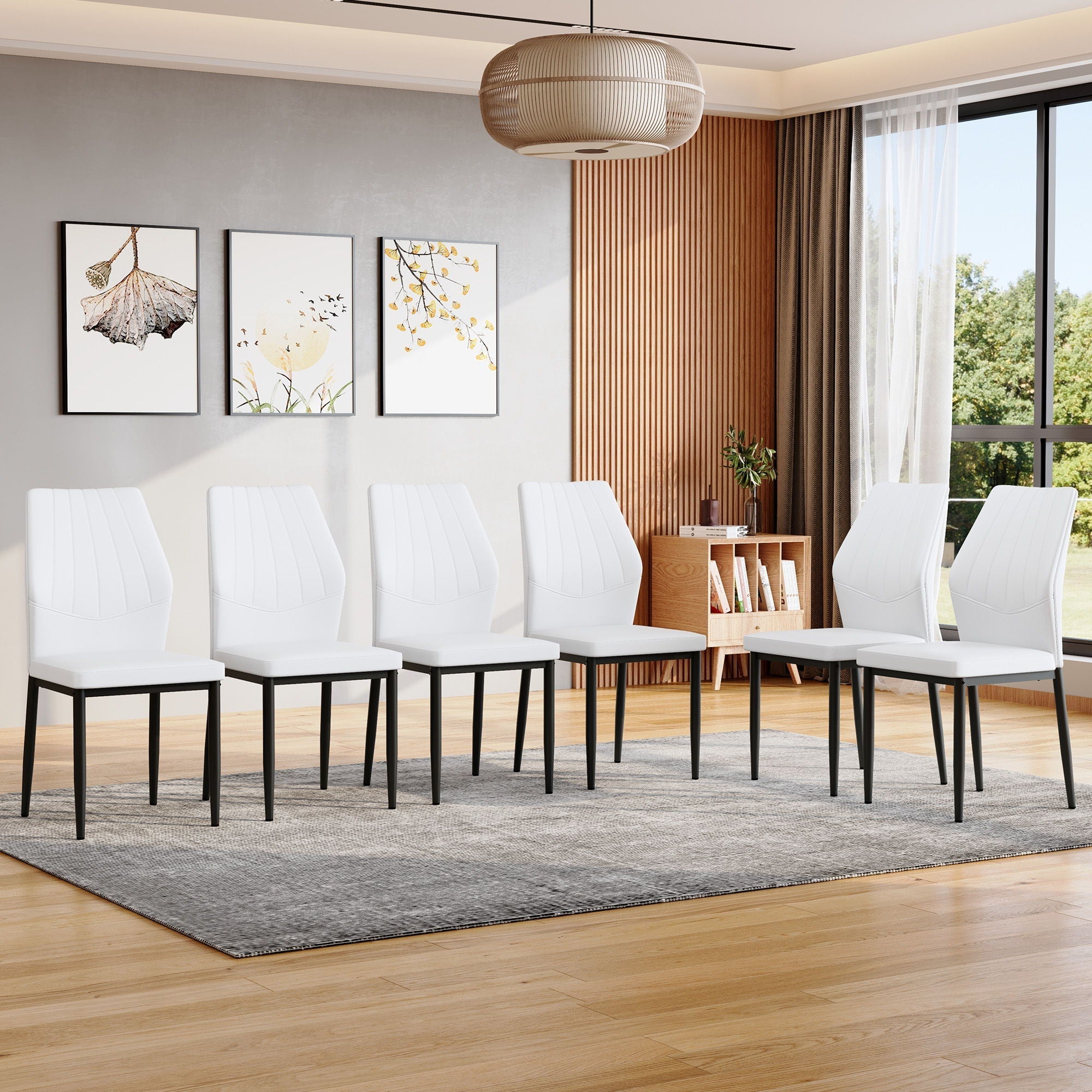 Dining Chairs With Shell Pattern, Comfort and Style