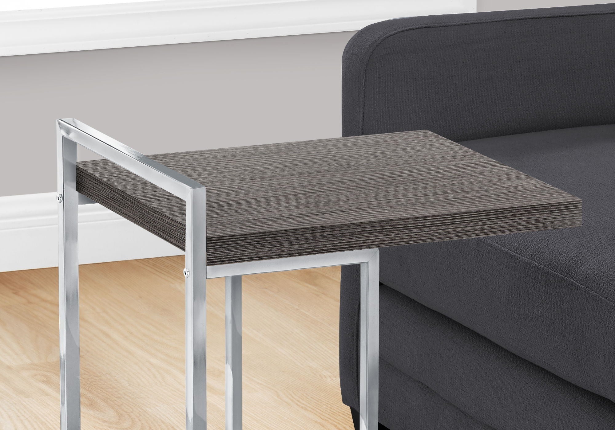 C-Shaped Accent Table, Contemporary & Modern