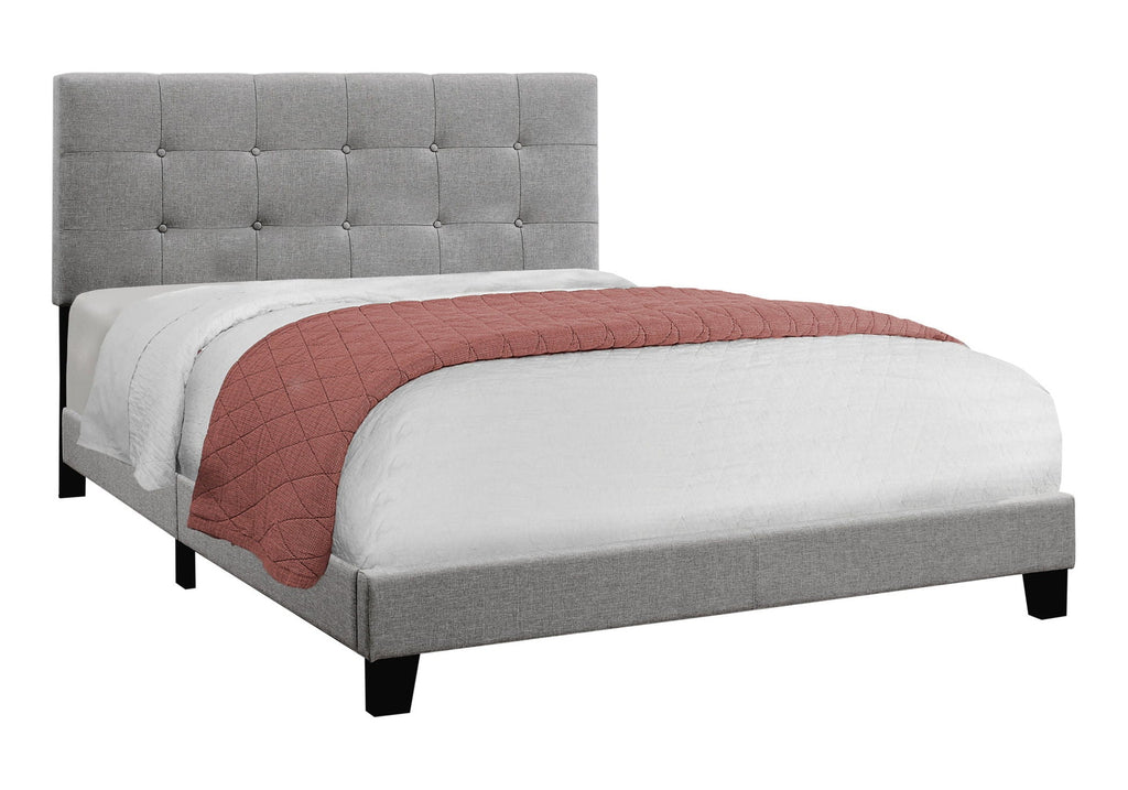 Transitional Upholstered Bed Frame