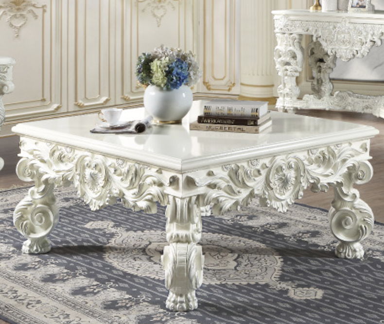 Adara Elegant White Coffee Table