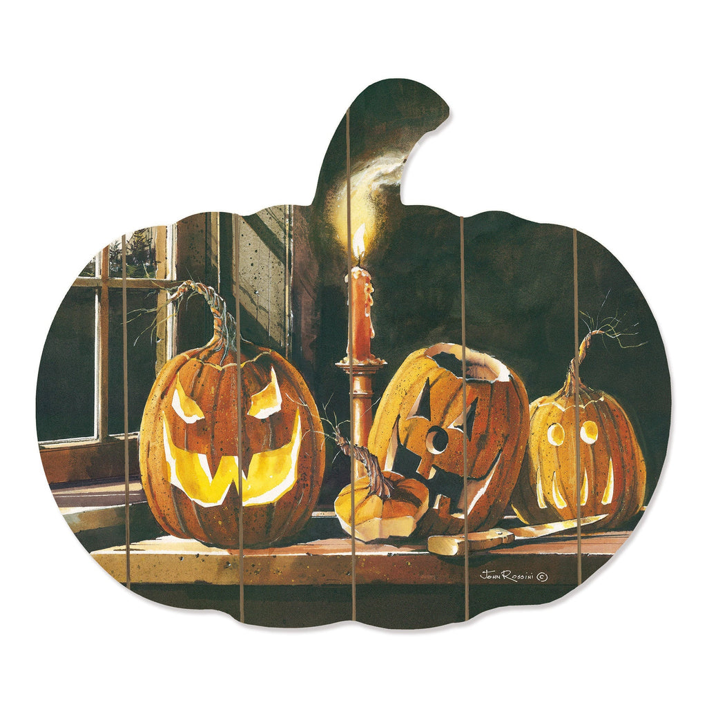 The Carving Table Wooden Pumpkin Wall Art Trio by John Rossini