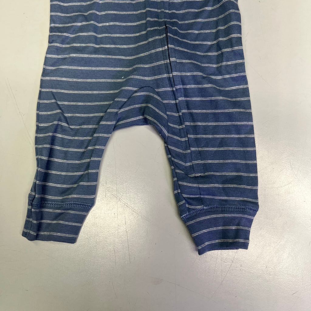CARTERS (SET OF 2) Soft Farmhouse Pattern Body Suit Baby Boy Newborn Blue/White