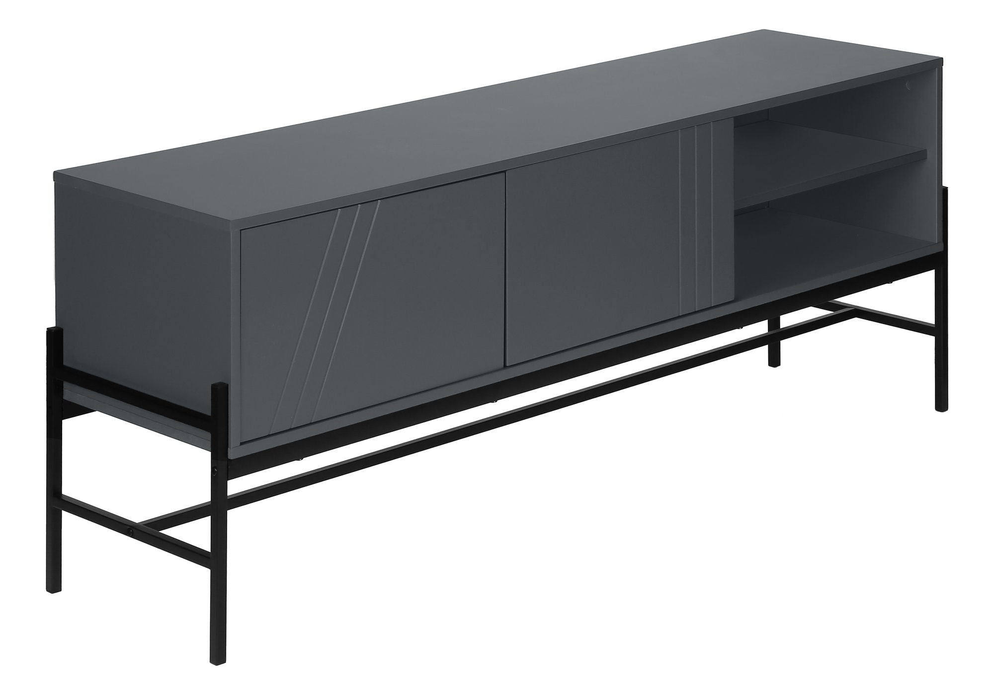 Contemporary 60-Inch TV Stand Console with Storage Cabinet