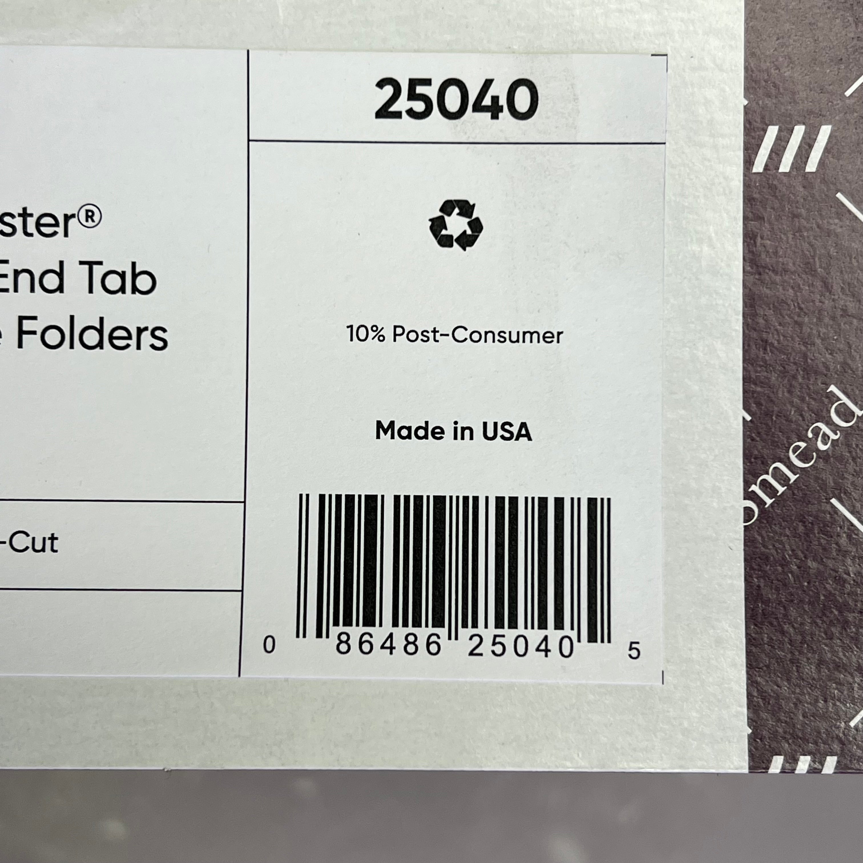 SMEAD (50 PACK) End-Tab Folders W/ Fasteners Straight Cut 2-Ply Blue 25040