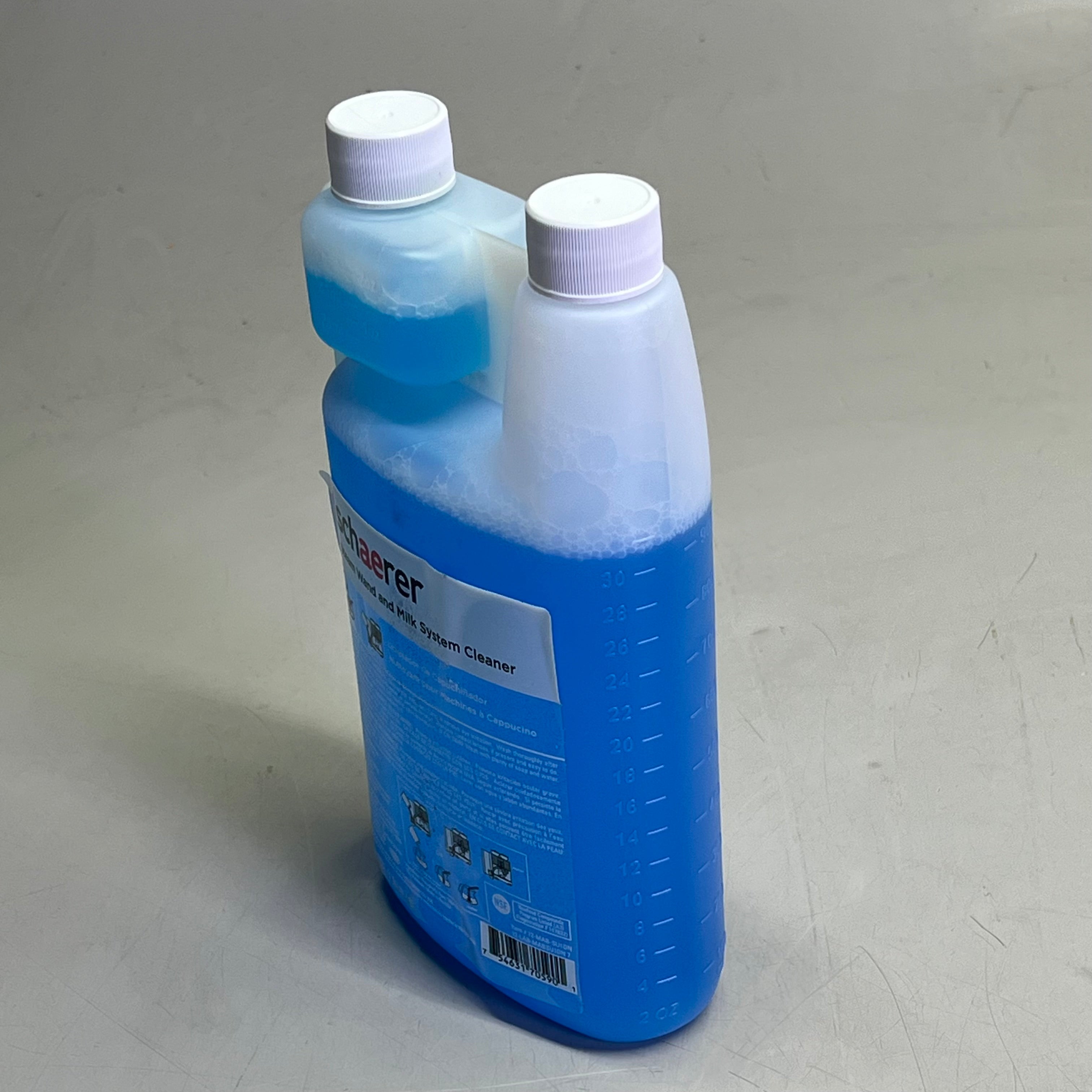 SCHAERER (2 PACK) Steam Wand And Milk System Cleaner OEM  1 L Blue 12-MAB