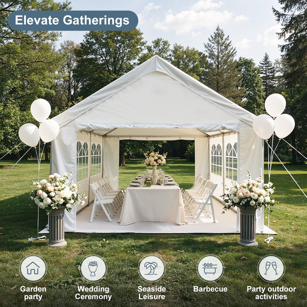 10'x20' Carport Car Canopy Party Tent Outdoor Gazebo