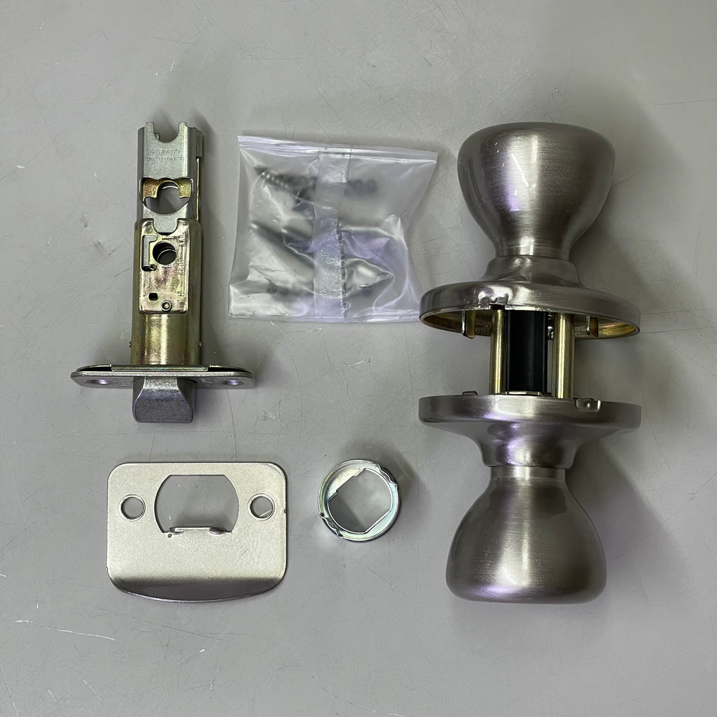 KWIKSET Hall & Closet Tylo Passage Door Knob Satin Nickel 92001-508