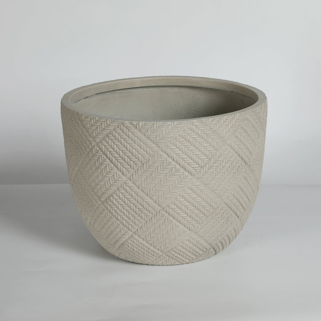 Round Concrete Planter Set of 2