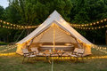 Oxford Bell Tent for Family Camping - Spacious 9.8ft Yurt with Stove Jack