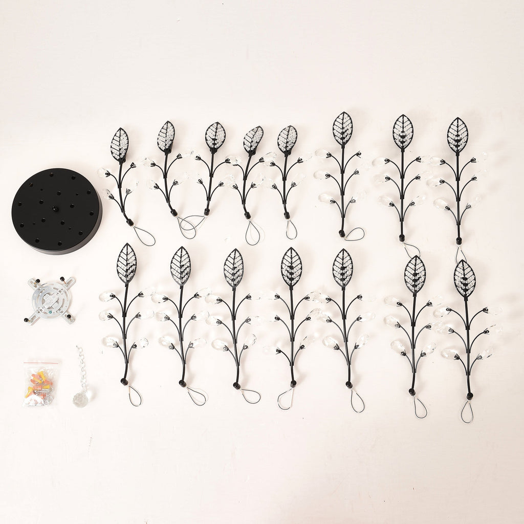 15-Light Chandelier Crystal Ceiling Lamp
