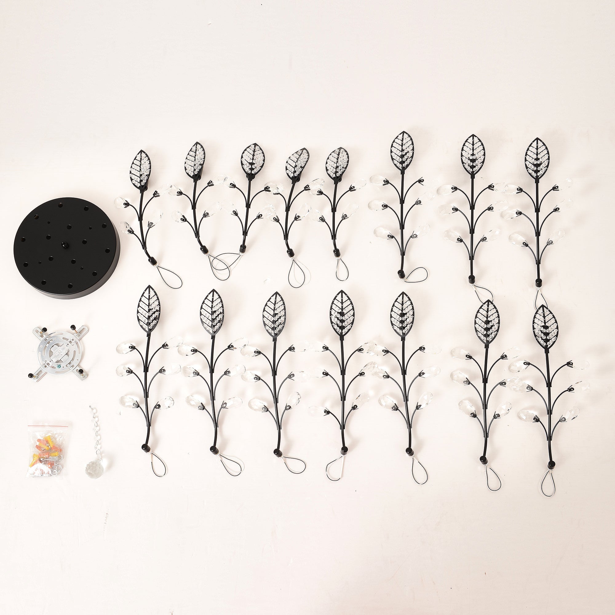 15-Light Chandelier Crystal Ceiling Lamp