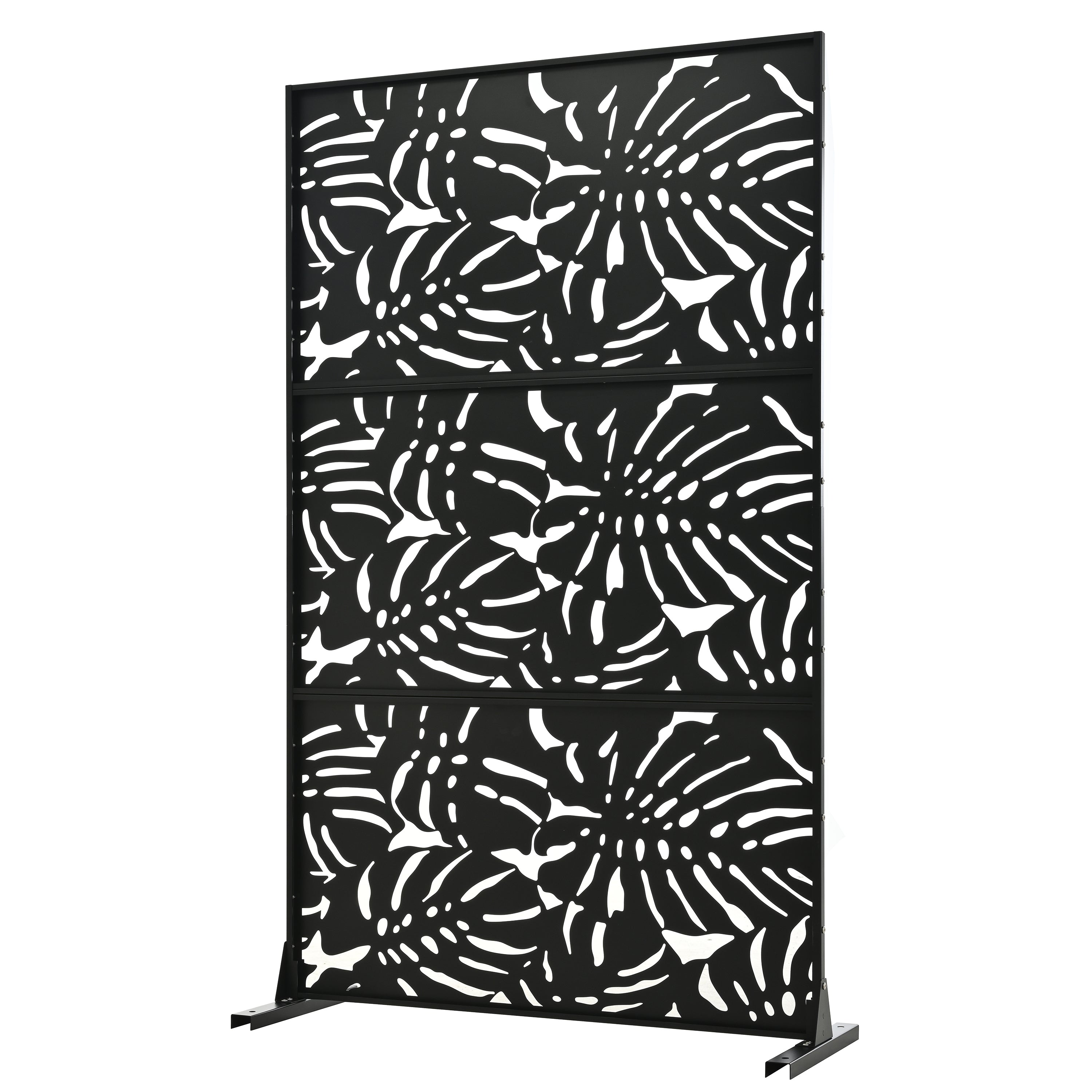 Metal Privacy Screens 3.3Ft x 6Ft Outdoor and Indoor Divider