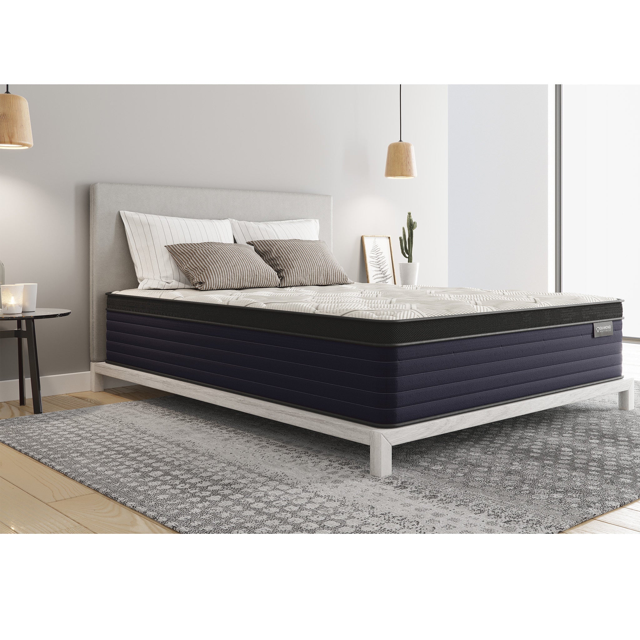Diamond Cleo Cool Copper King Mattress 14" Euro-Top Firm Feel