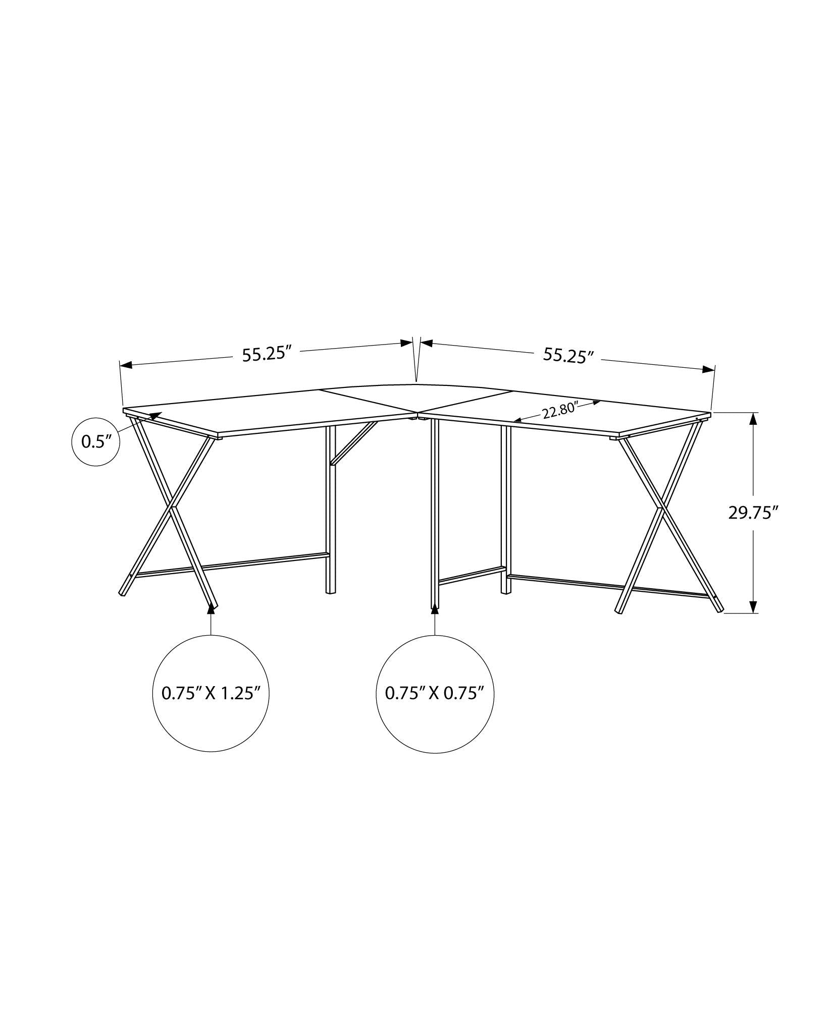 Contemporary L-Shaped Corner Computer Desk