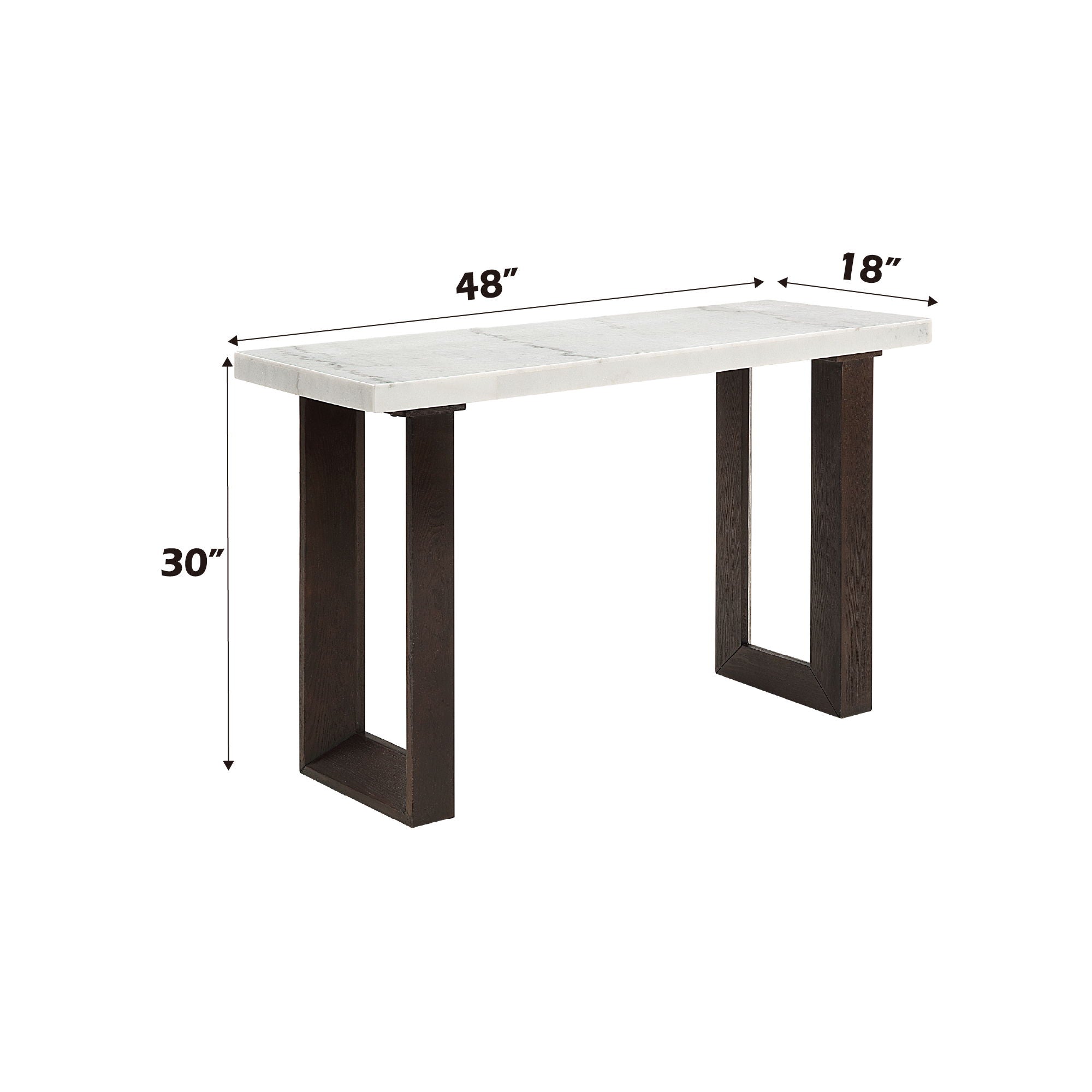 Edwyn Natural Marble Top End Table