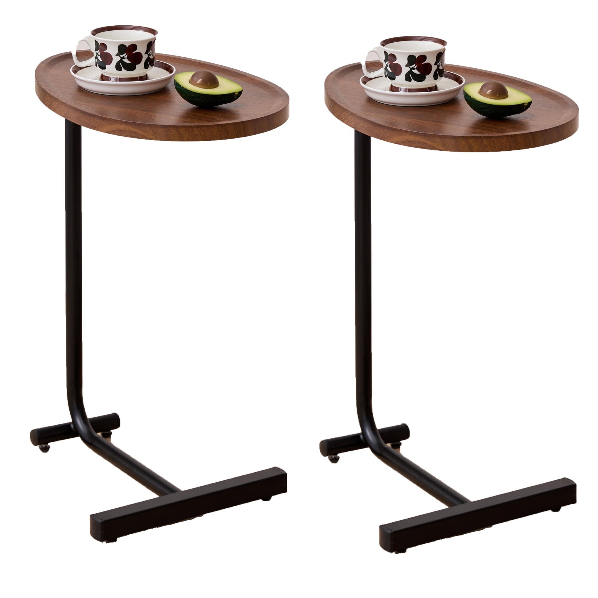 C-Shaped Side Table for Sofa and Bedroom