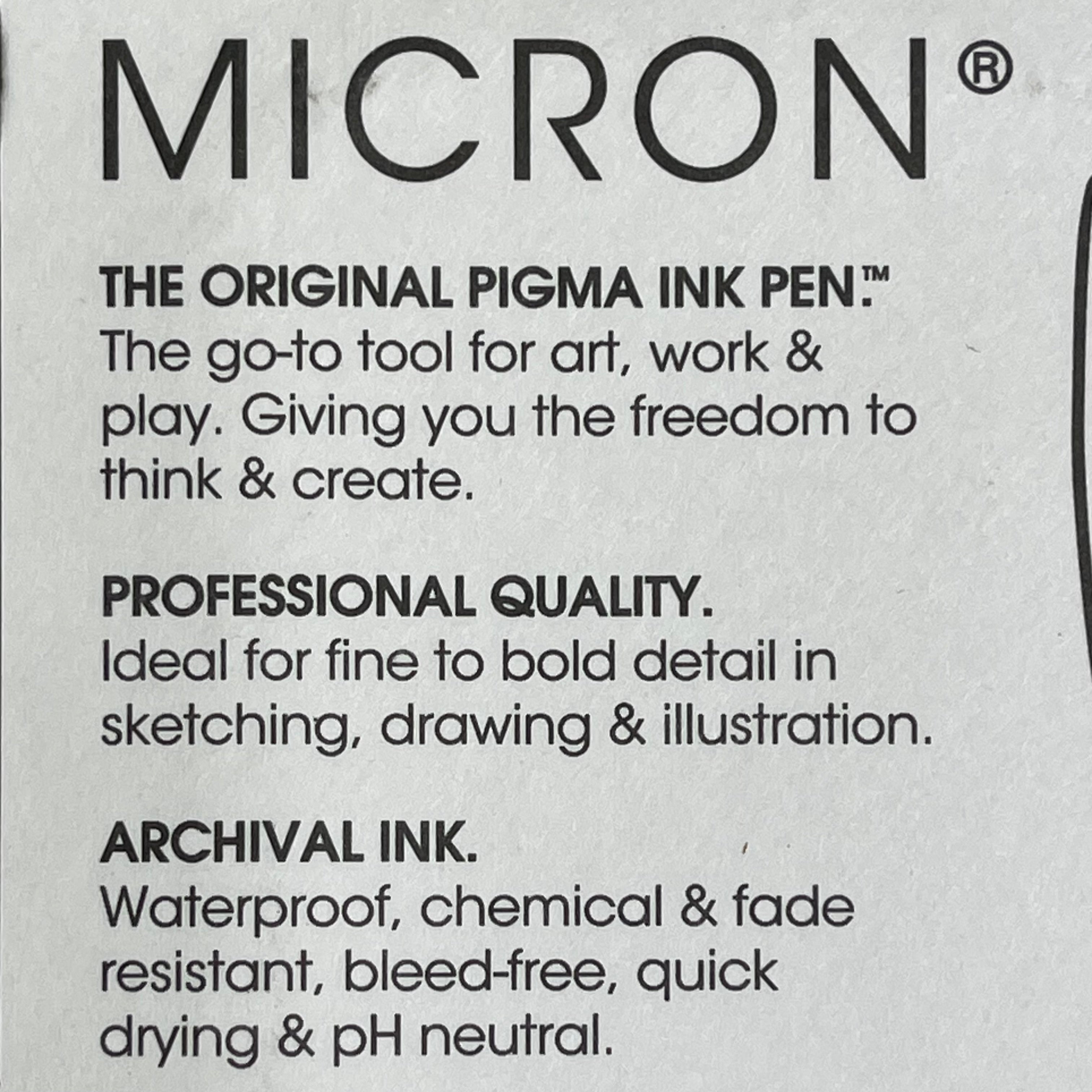 SAKURA (3-PACK) Pigma Micron Pens 0.25mm, 0.45mm, 0.60mm Cool Gray 50163