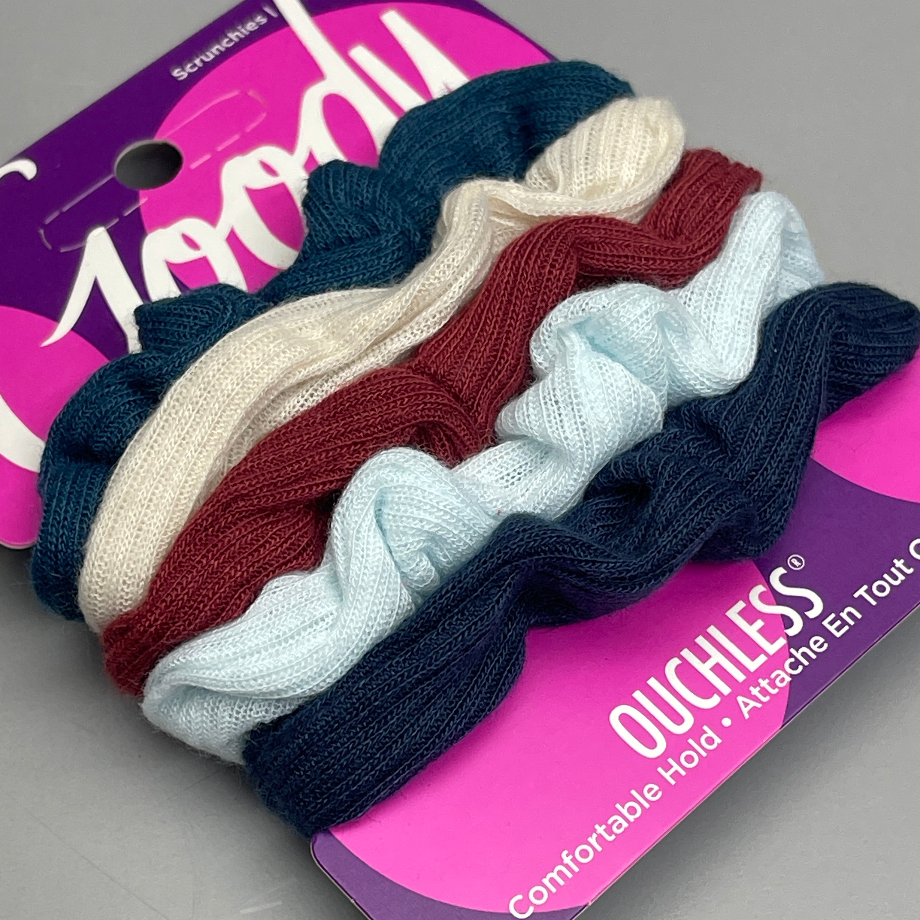 GOODY Comfort Hold Scrunchies 5 Assorted Colors 3001297 (New)