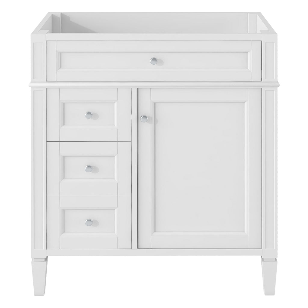 Bathroom Vanity With 2 Drawers and Tip-Out Storage Cabinet
