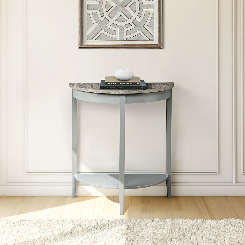 Justino Console Table - Gray / Oak