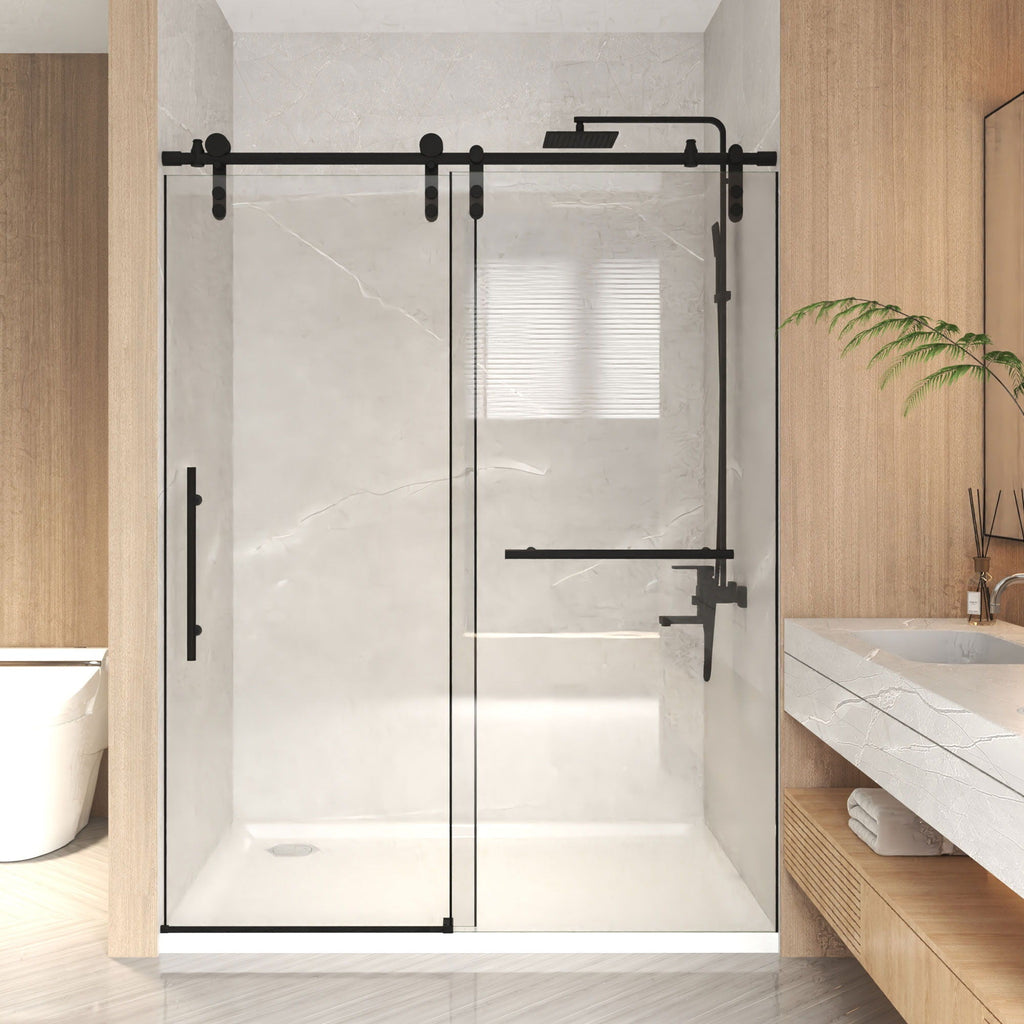 Frameless Sliding Bathtub Door With Frame