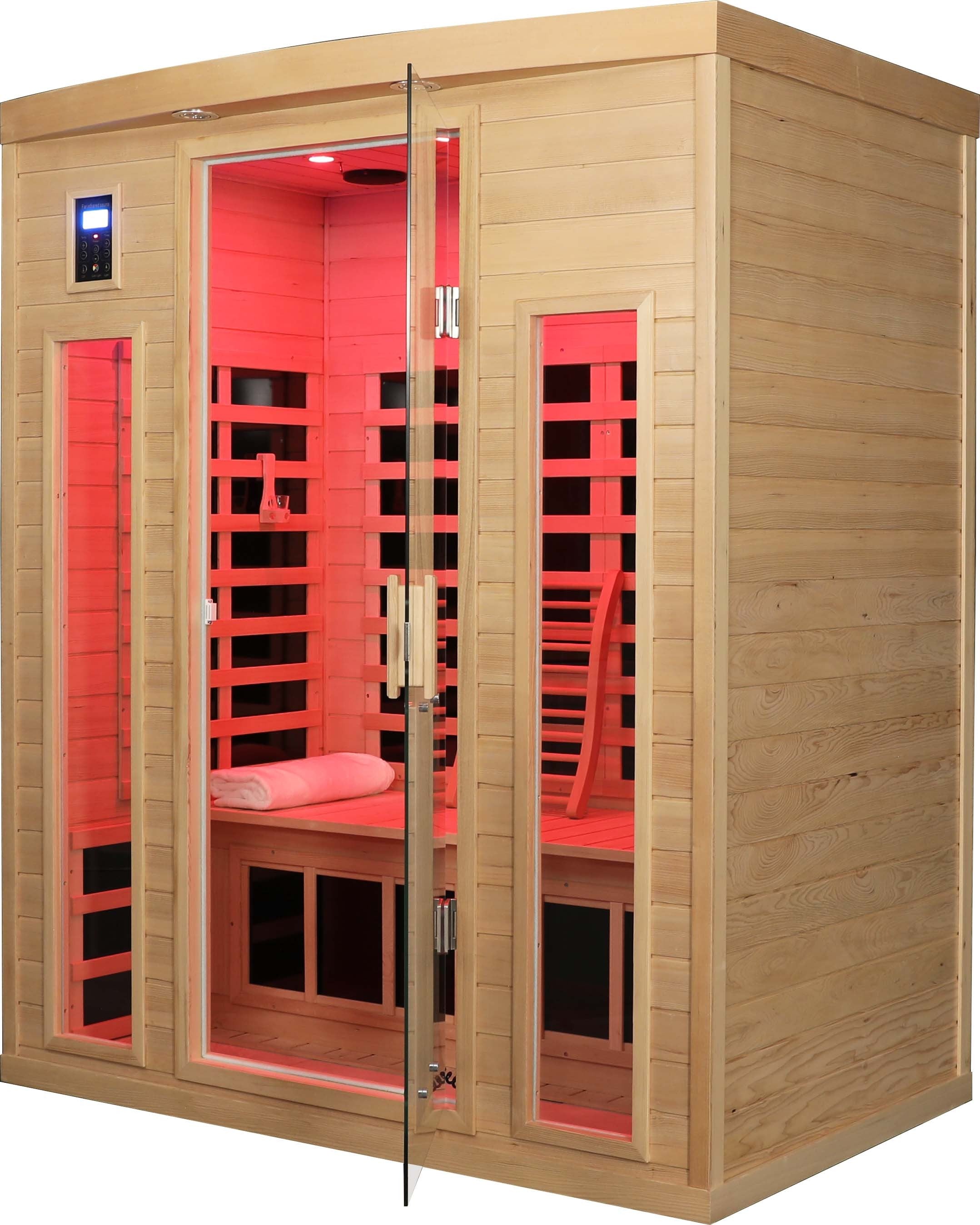 Low EMF Three person Far infrared sauna room (Roof & Floor)
