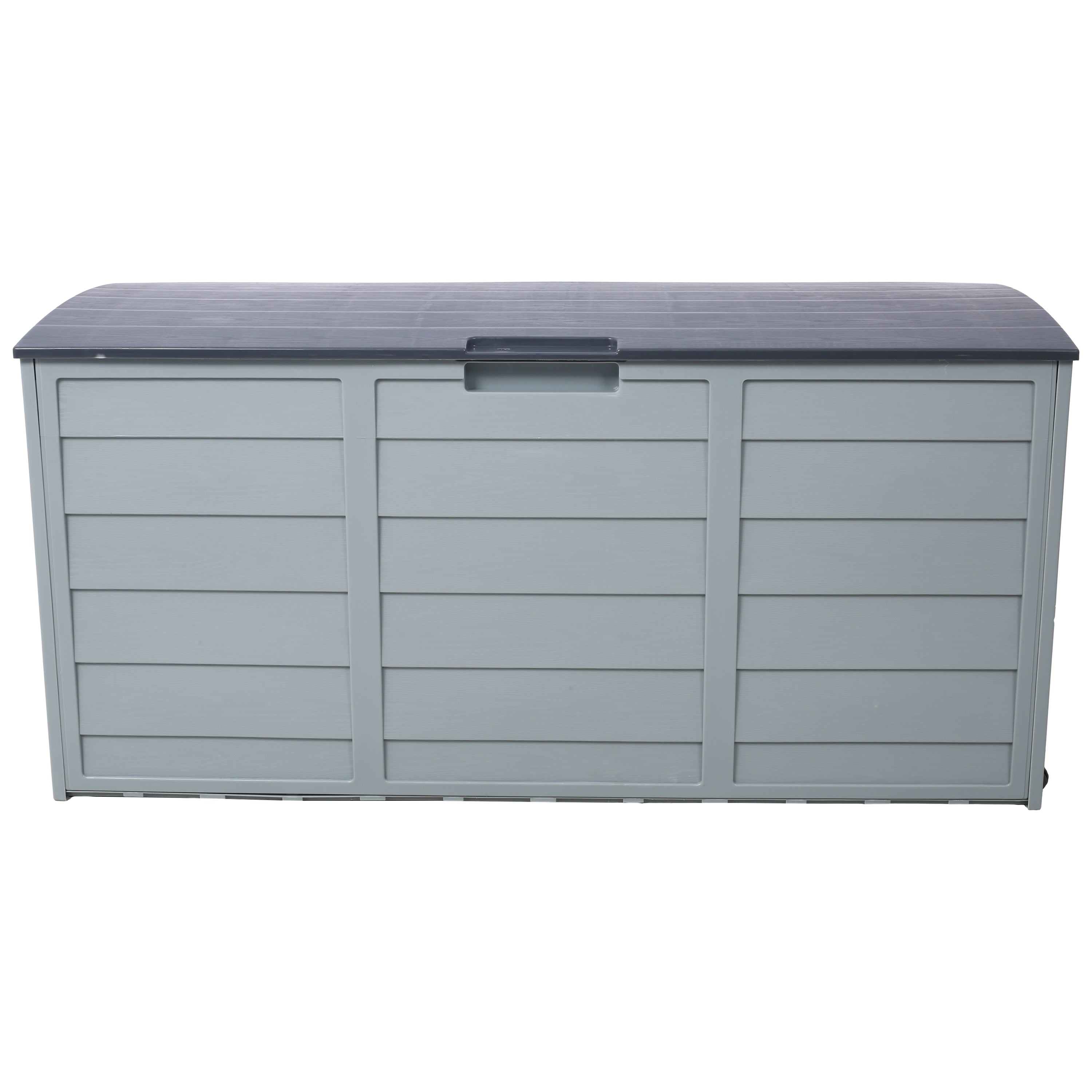 All Weather UV Pool Deck Box Storage Shed Bin with Wheels
