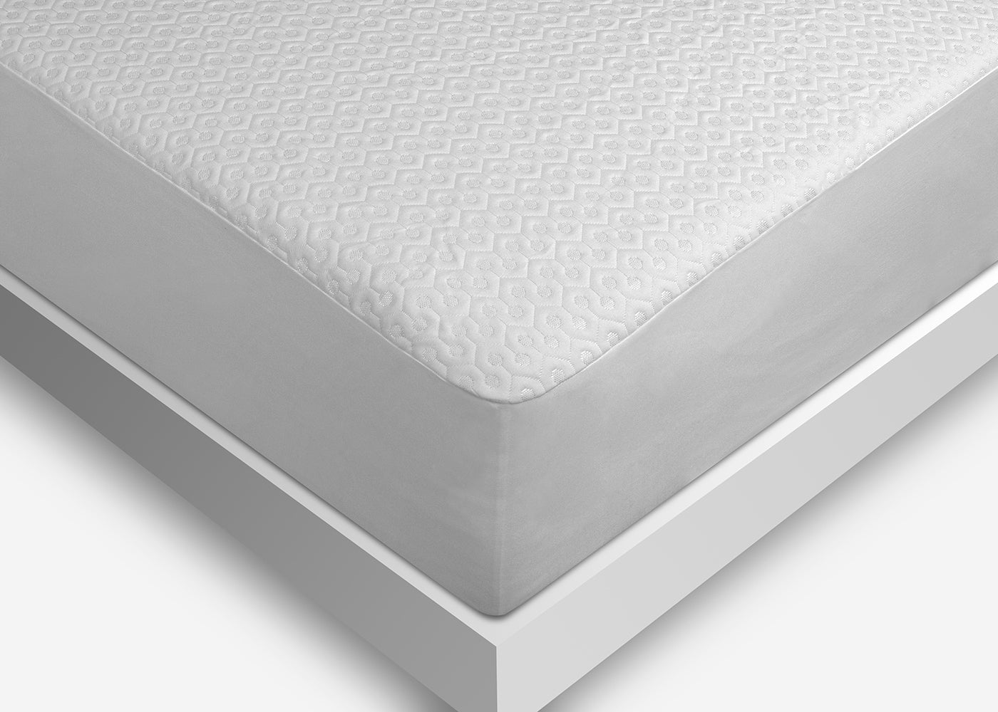 BedGear Dri-Tec Split Head Cal King Mattress Protector, White