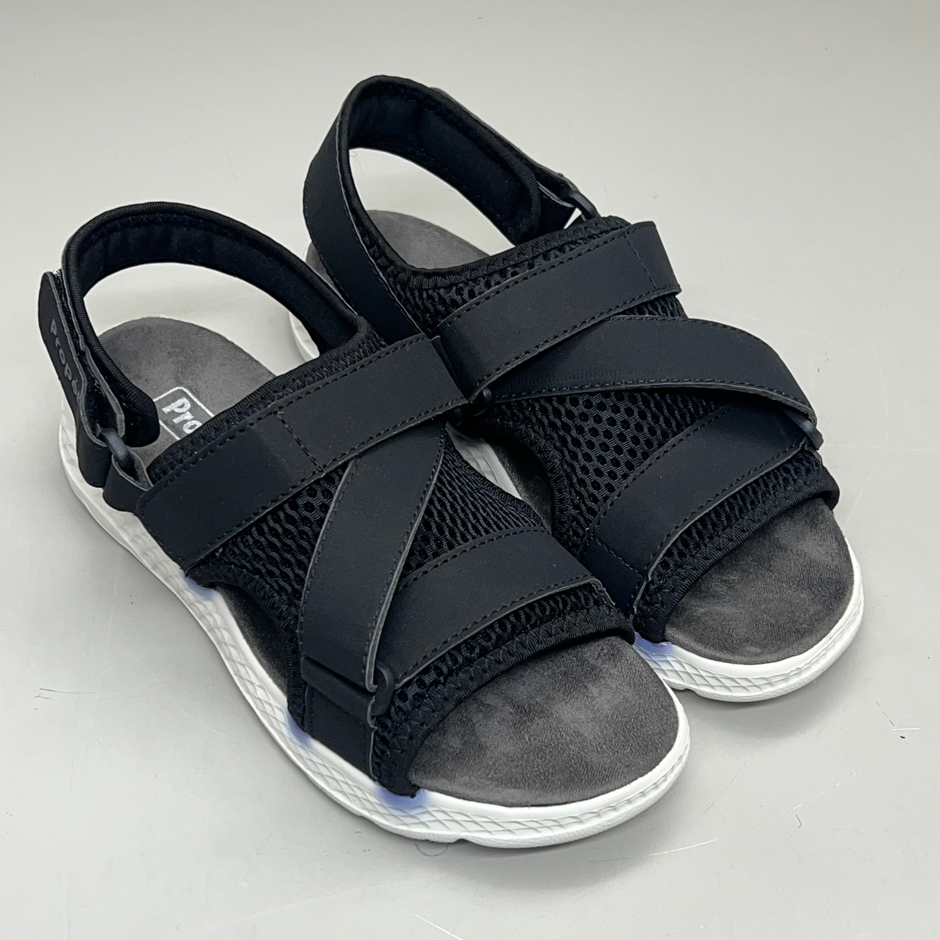 PROPET Travel Activ Sport Sandal Lightweight Women's Sz 7.5 W(D) Black As-is WST013P
