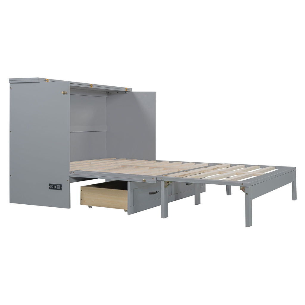 Murphy Bed With Large Drawers