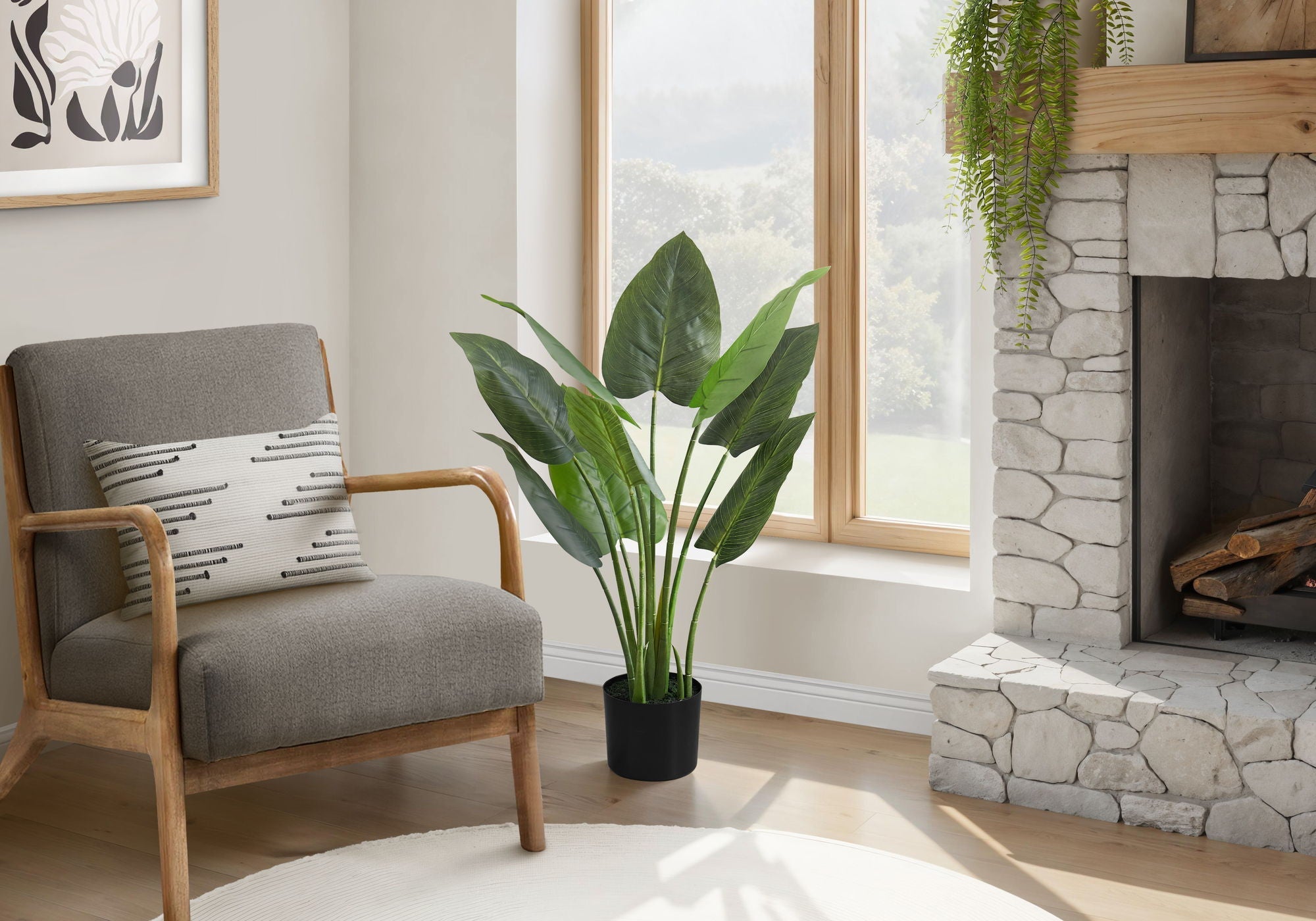 37" Tall Artificial Aureum Tree Indoor Faux Plant