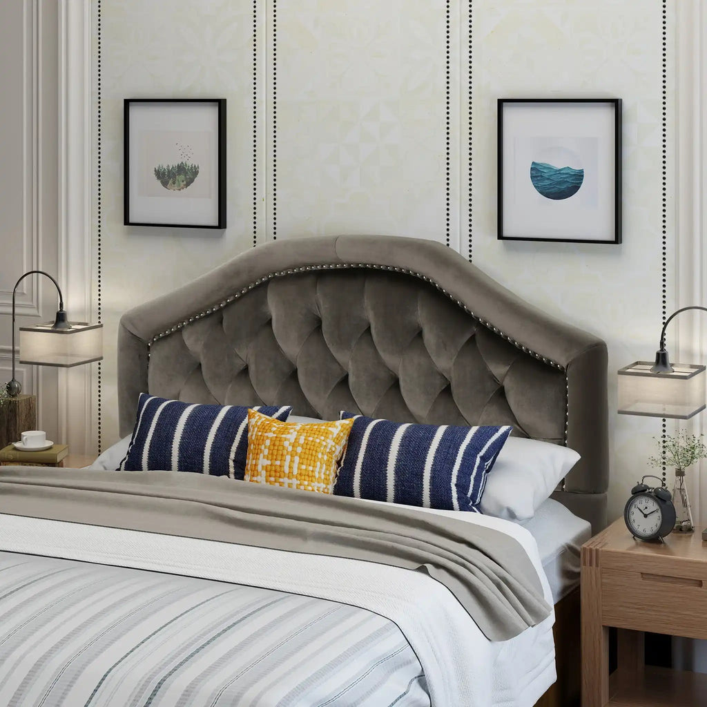 Kaarina Contemporary Tufted Fabric Headboard