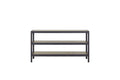 Console Table With Insets - Black