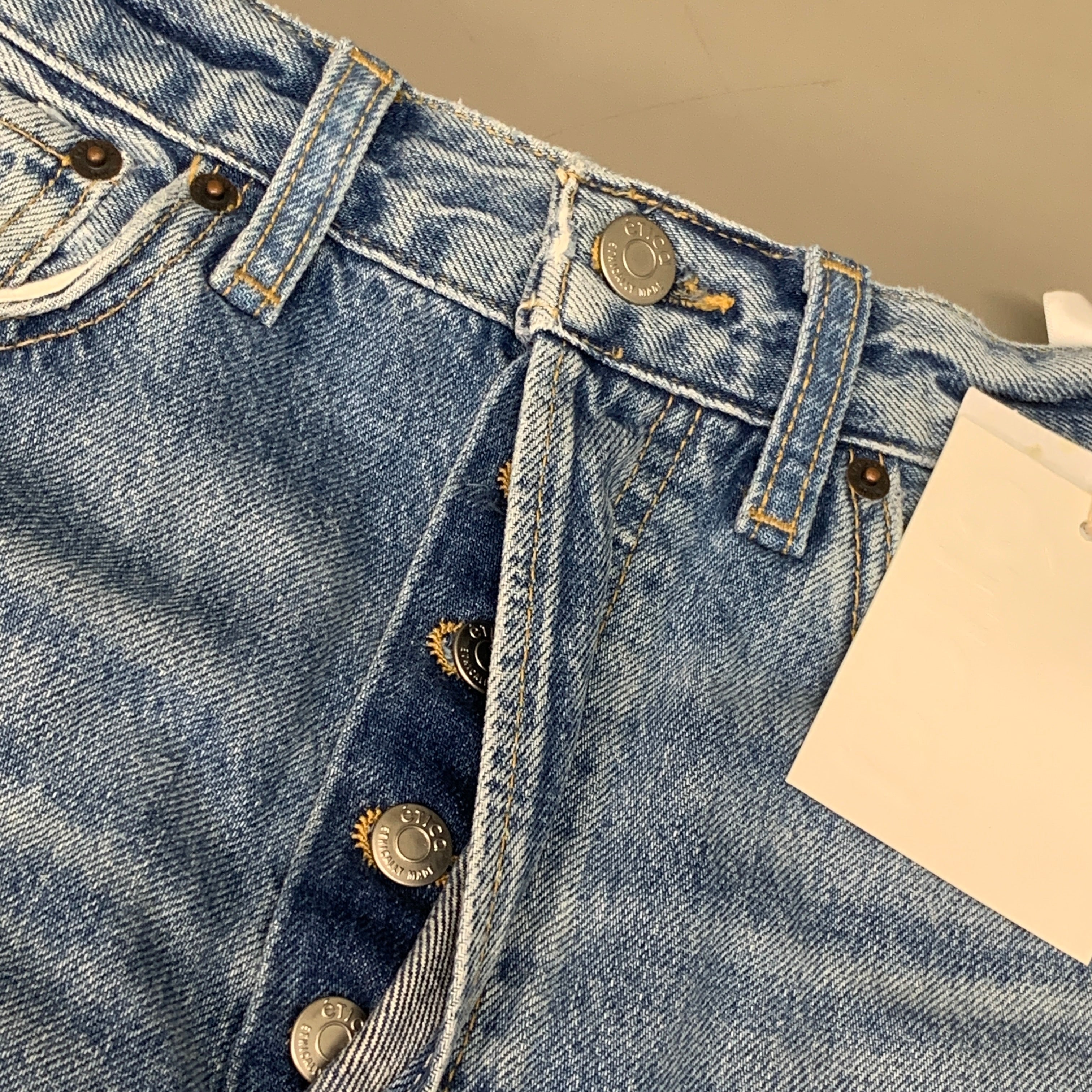 ETICA Bryce Pinch Waist Boyfriend Pant Canyon Reef Certified Organic Size 26 EW178281