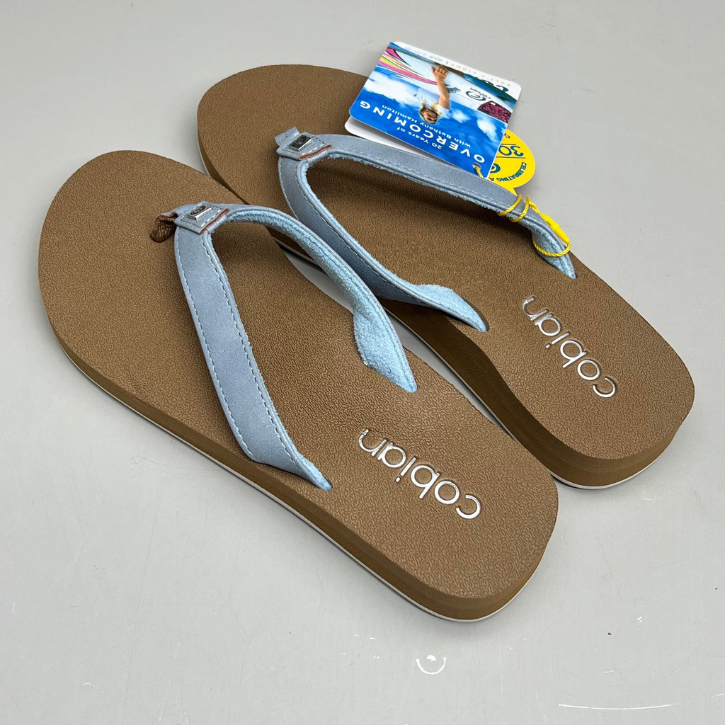 COBIAN Skinny Bounce Comfortable Synthetic Strap Women's Sz 6 Blue SKI25-400-06