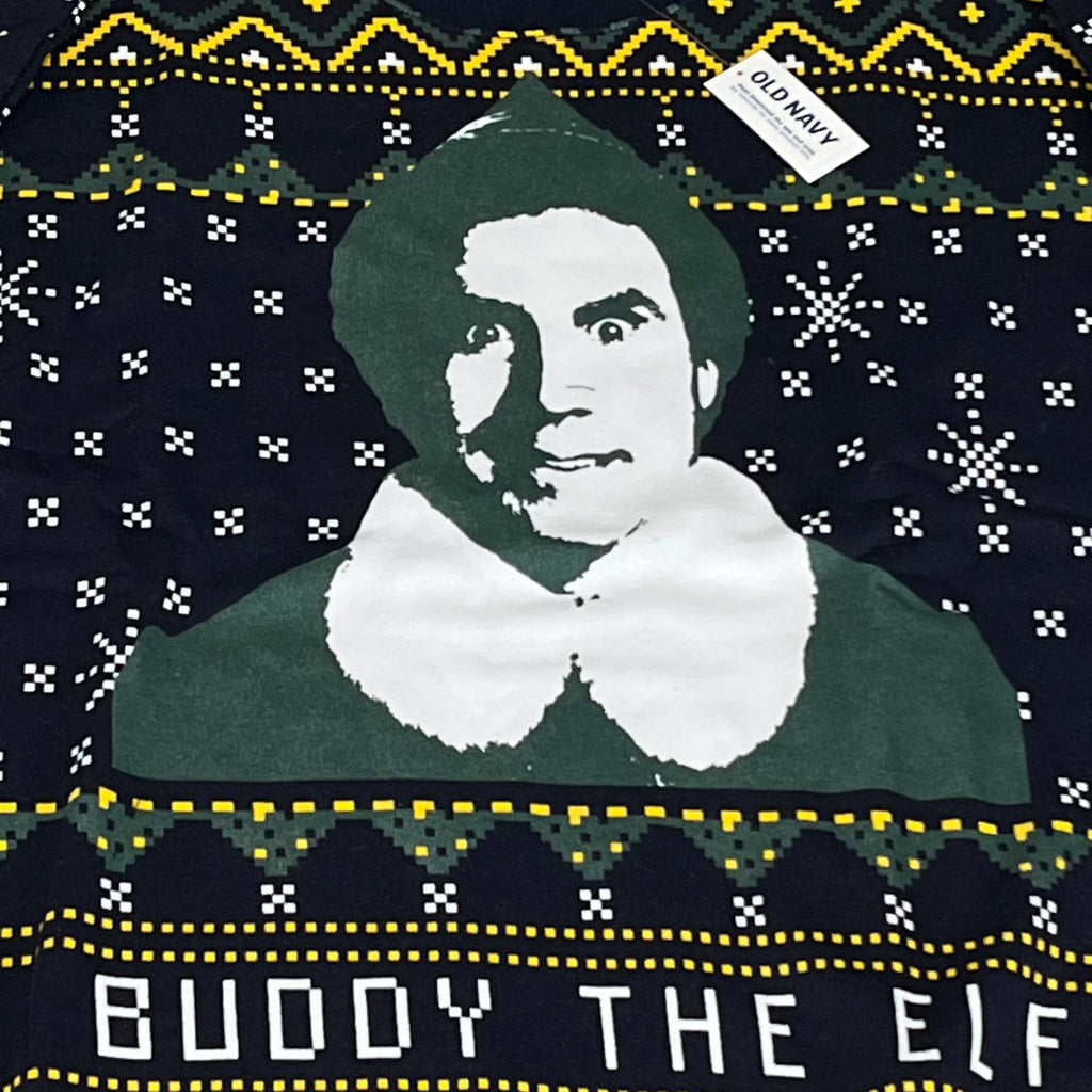OLD NAVY Men's Christmas Holiday Elf Sweater Sz XXL Navy/Green 572579-00-1