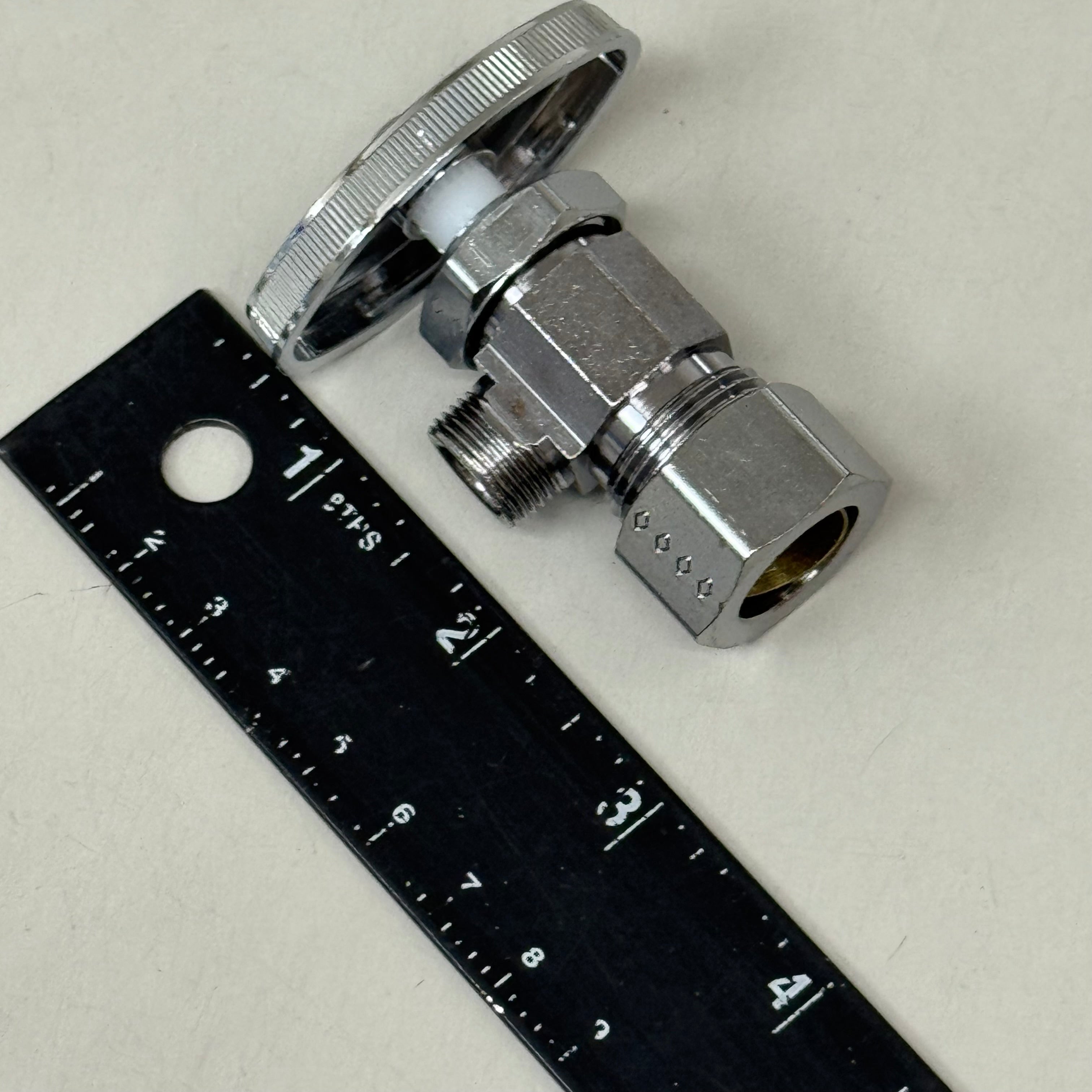 BRASSCRAFT (2 Pack) Multi-Turn Angle Valve 1/2"Nominal Compression Inlet X 3/8" Chrome Plated OCR19L1X-CB