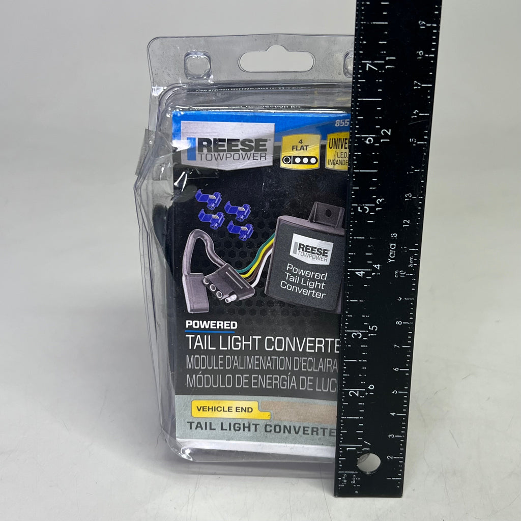 REESE TOWPOWER Powered Tail Light Converter Kit Sz 7" H x 3.5" W 4 Flat 8551200