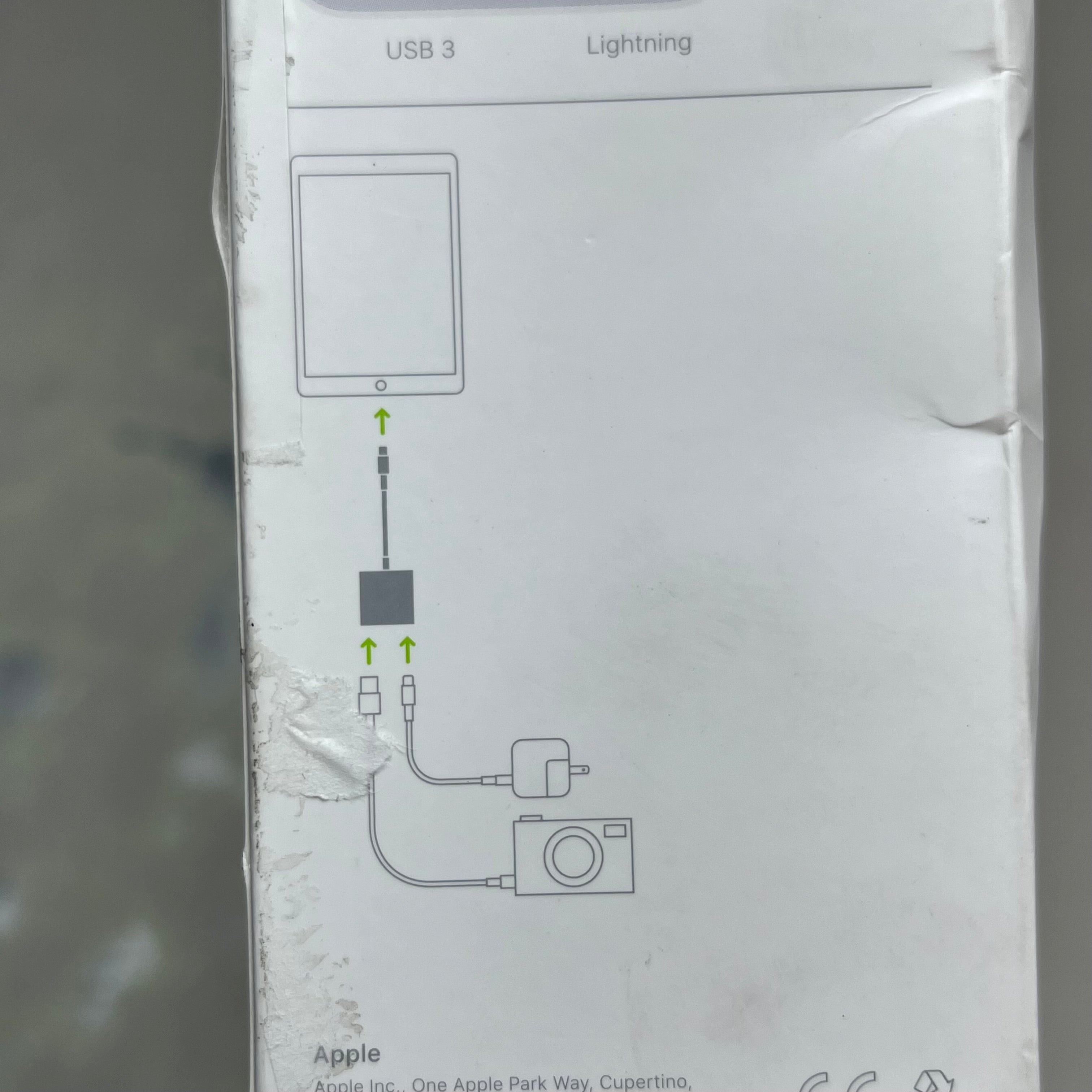 APPLE Lightning To USB 3 Camera Adapter White MK0W2AM/A (Return)
