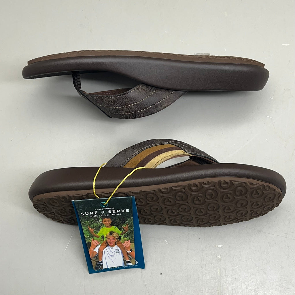 COBIAN Kandui Synthetic Leather Strap Men's Sz 12, EU 45 Chocolate KAN25-2011-12
