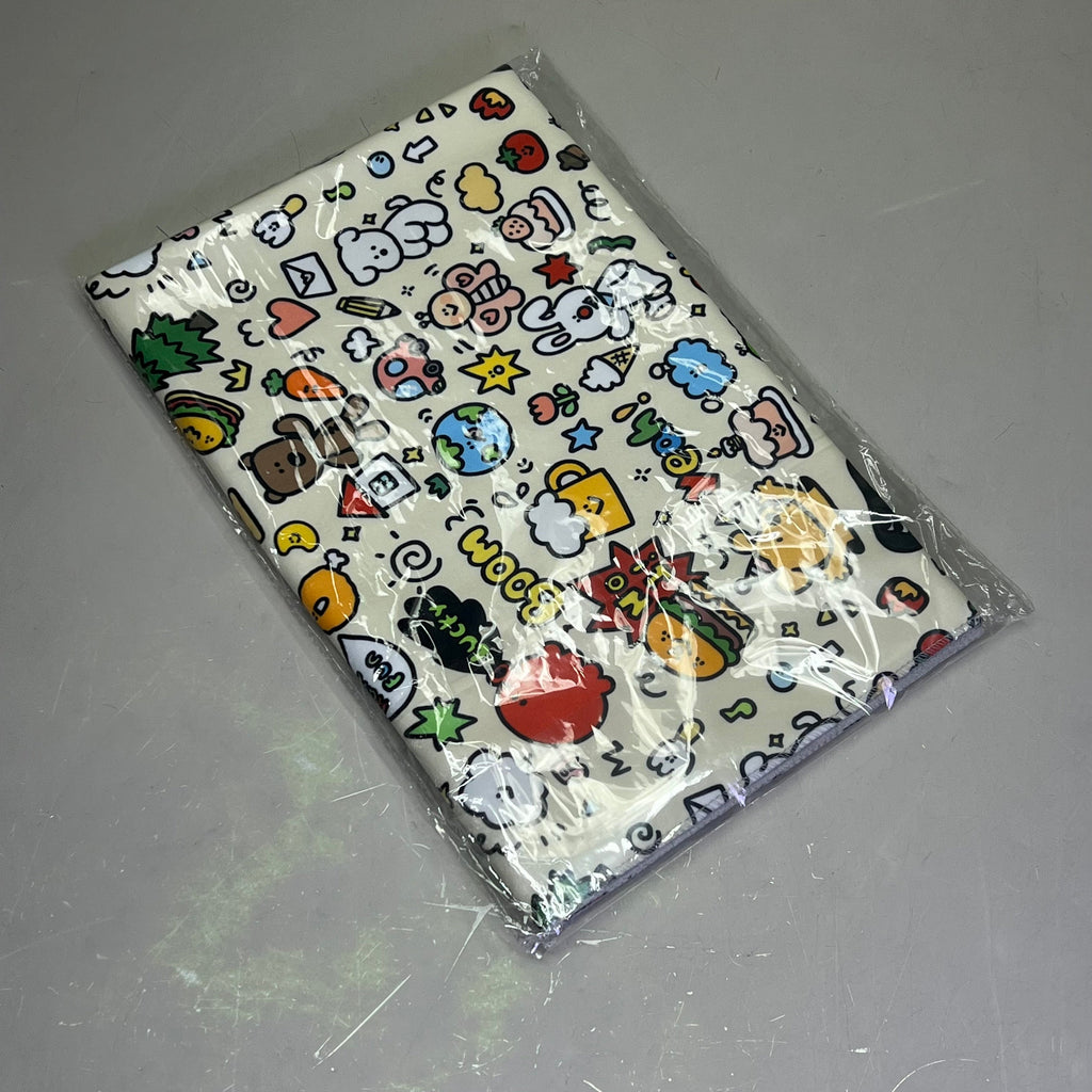 LOVLEY CAVES Self Adhesive Cat Wrap Grooming Blanket Doodle Pattern 1882742