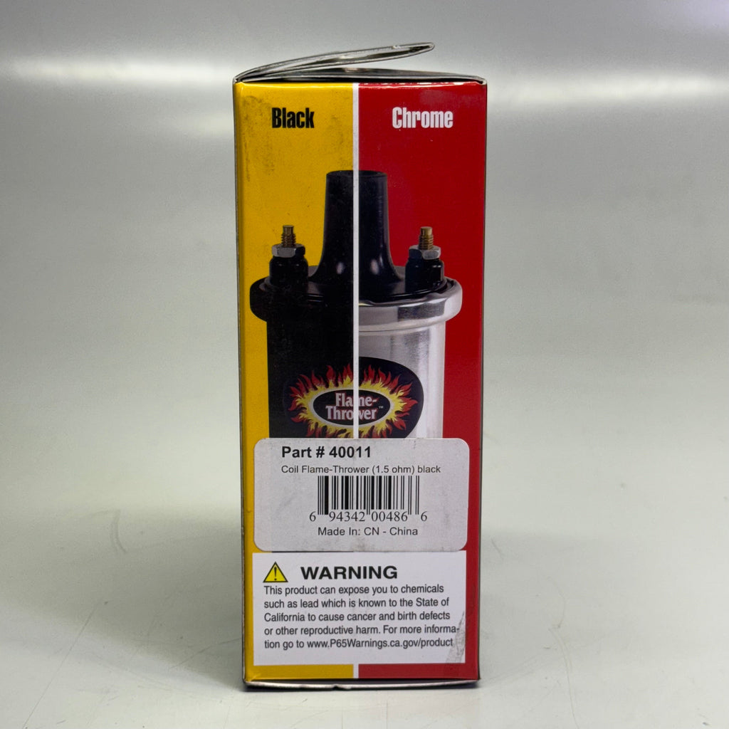 FLAME THROWER Ignition Coil Oil Filled 1.5 Ohm 40.000 Volt Black Black 40011