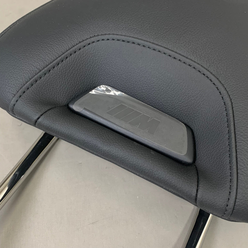 BMW (2 Pack) Leather Head Restraints/ Headrest BMW X3 Black 5210874603905
