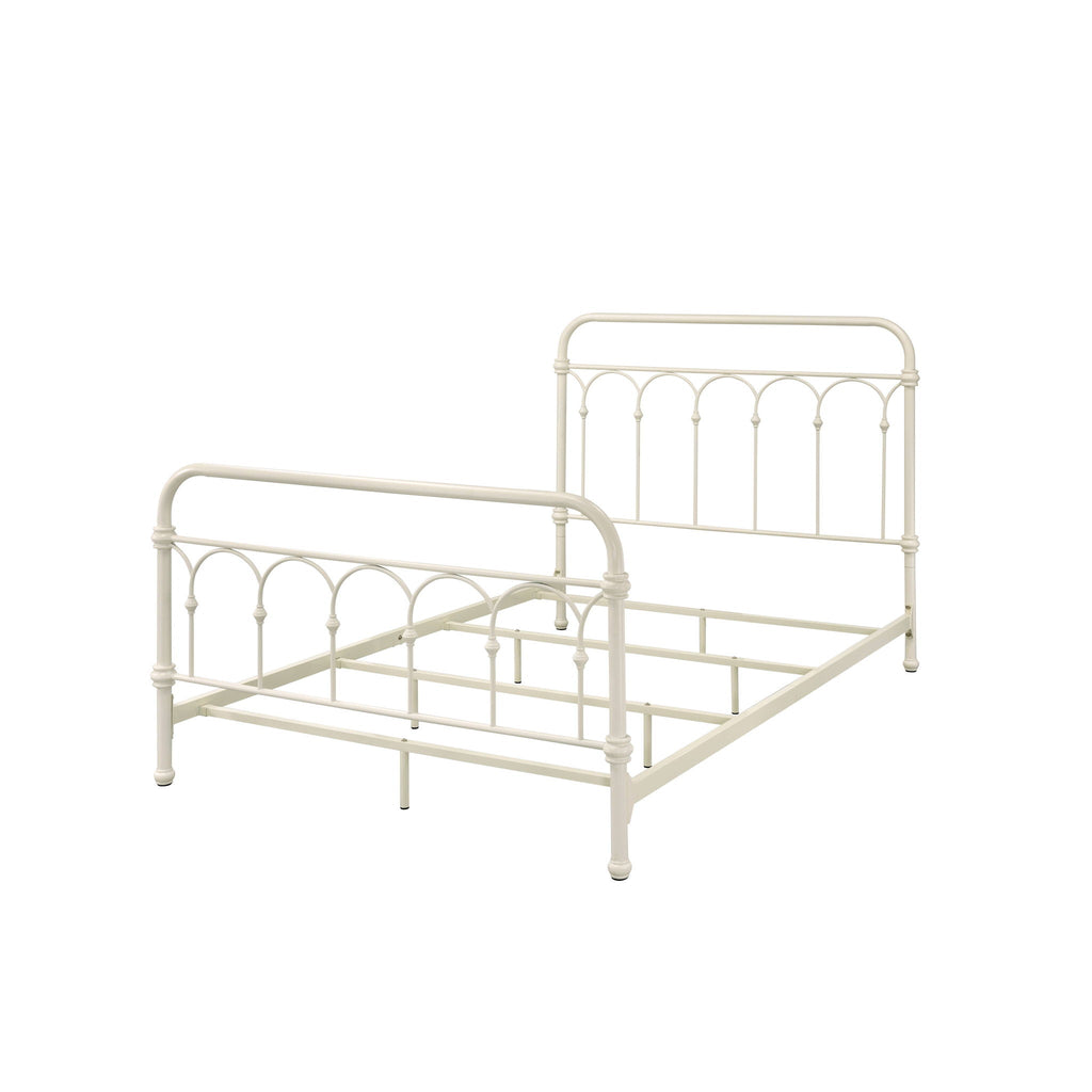Citron Full Bed - Elegant Metal Panel Design