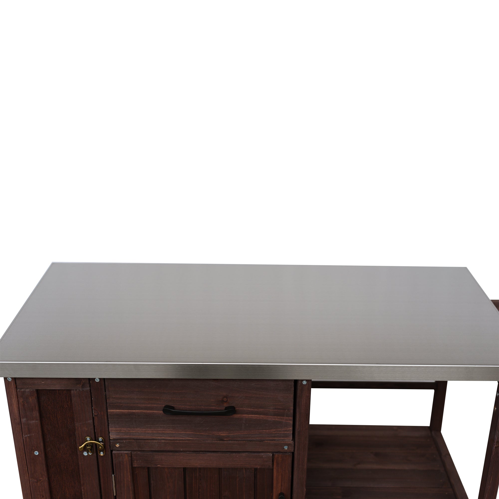 Outdoor Kitchen Island Fir Wood Prep Station