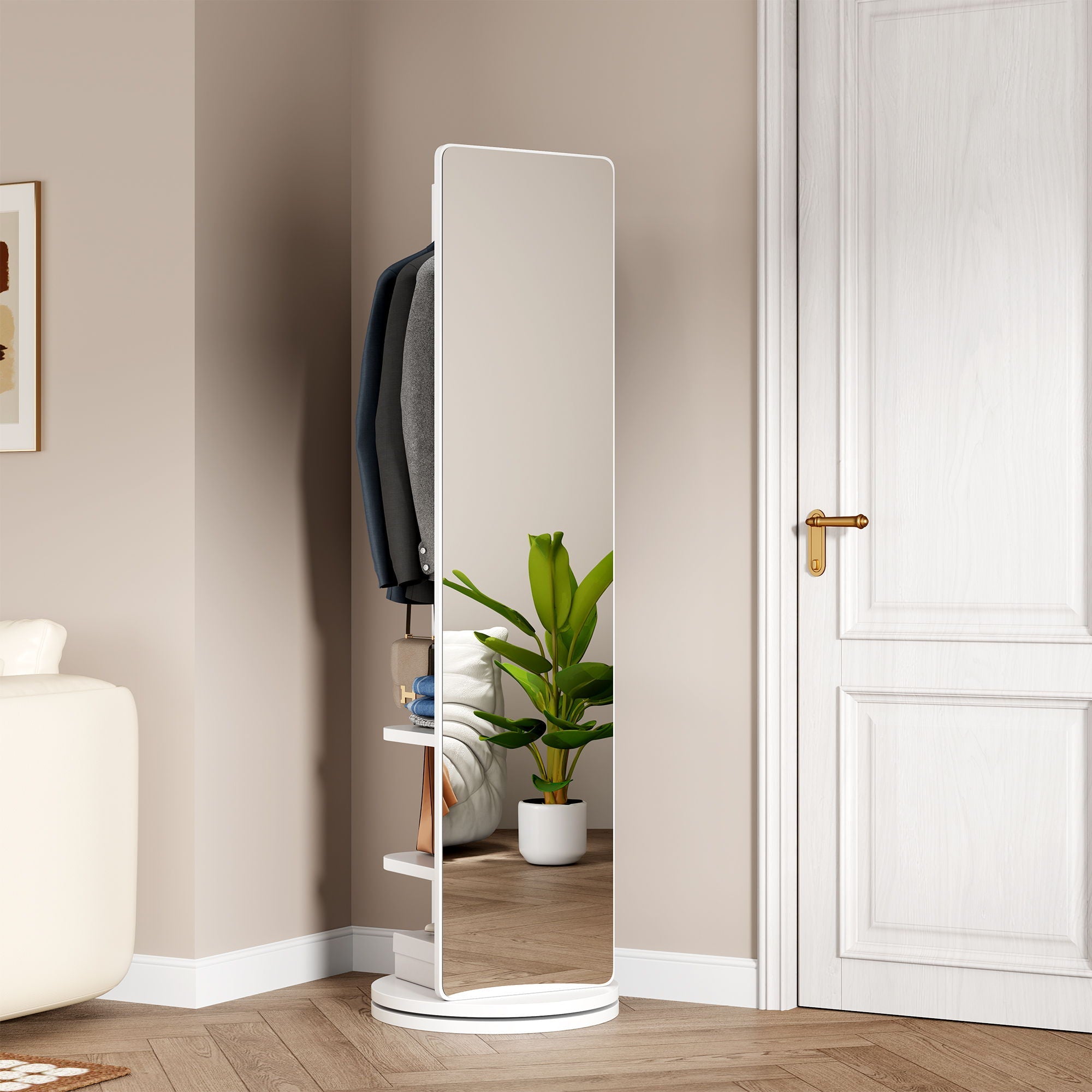 3 In 1 Multifunctional Full-Length Clothing Mirror